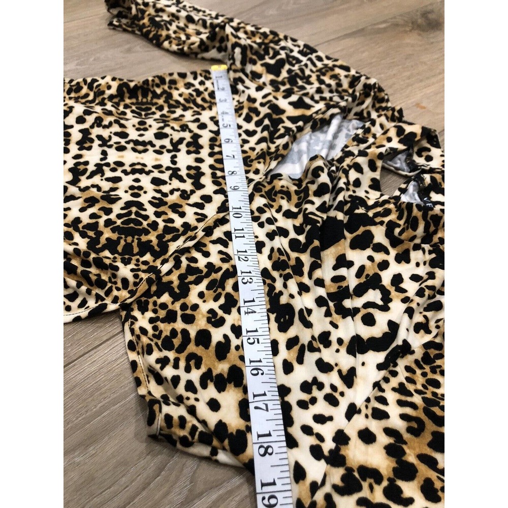 Venus Women’s Top Cheetah Print Cut Out XL Polyester R3 - Picture 8 of 8